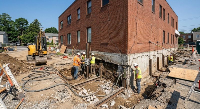 Building Foundation Repair in North Granby, CT