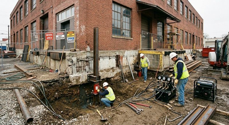 Commercial Foundation Repair in East Hartford, CT