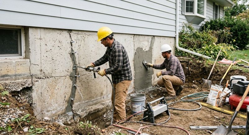 Concrete Foundation Repair in North Canton, CT