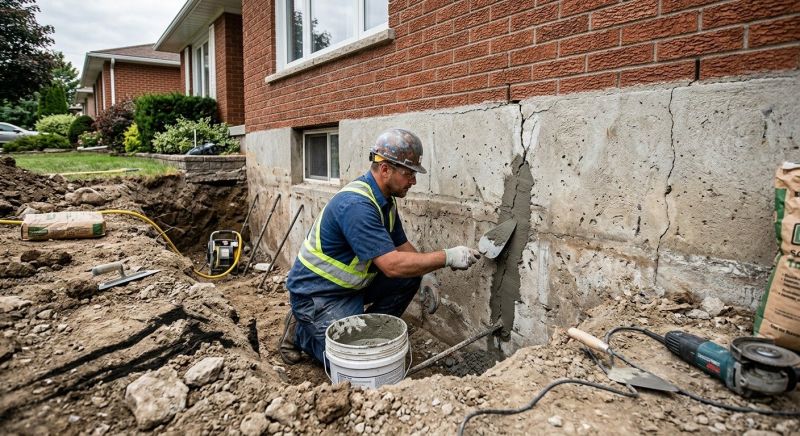 Concrete Foundation Repair in Simsbury, CT