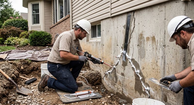 Cracked Foundation Repair in Terryville, CT