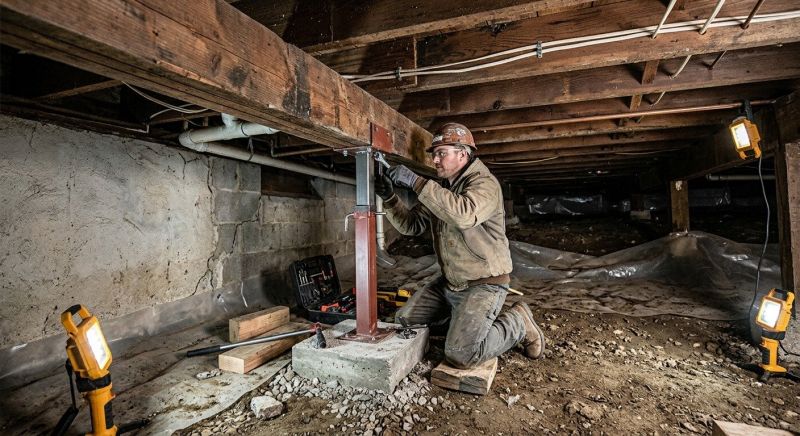 Crawlspace Foundation Repair in Bloomfield, CT