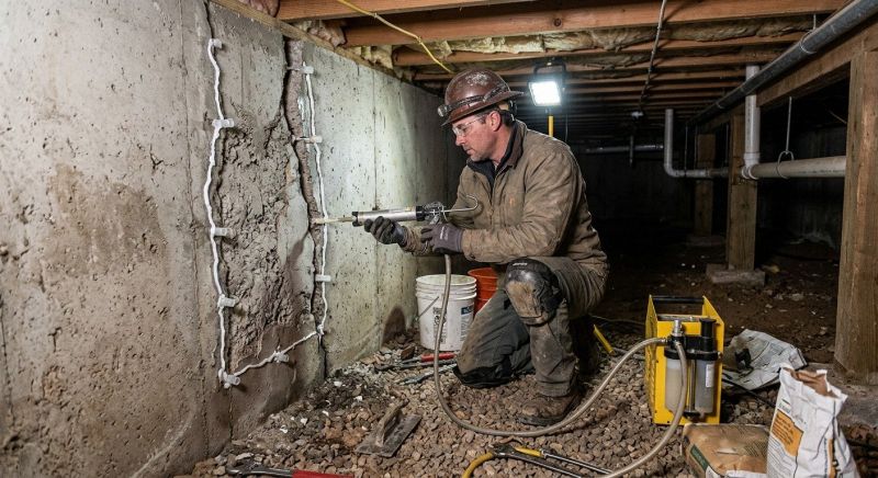 Crawlspace Foundation Repair in Granby, CT