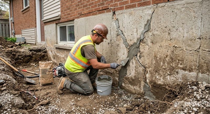 Foundation Crack Repair in Middletown, CT