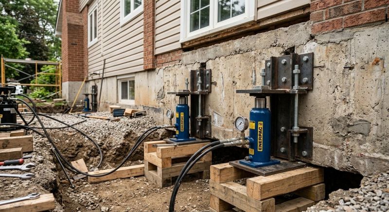 Foundation Jacking in East Hartland, CT