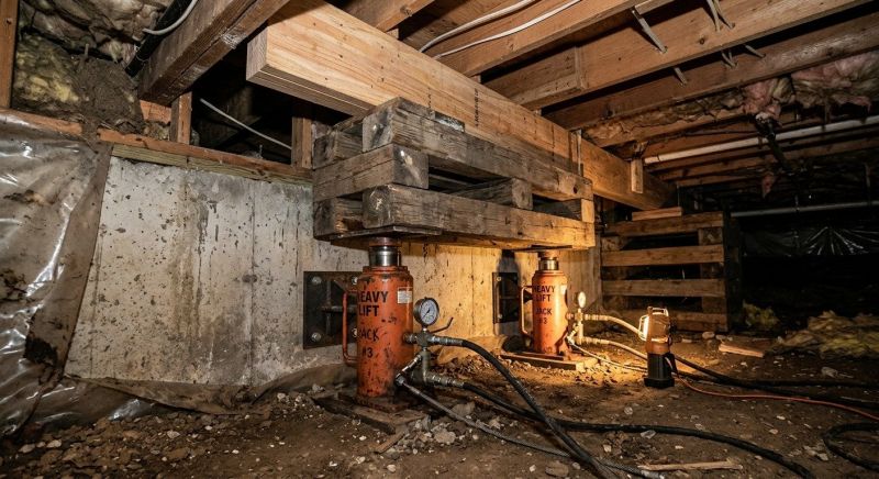 Foundation Jacking in Hebron, CT