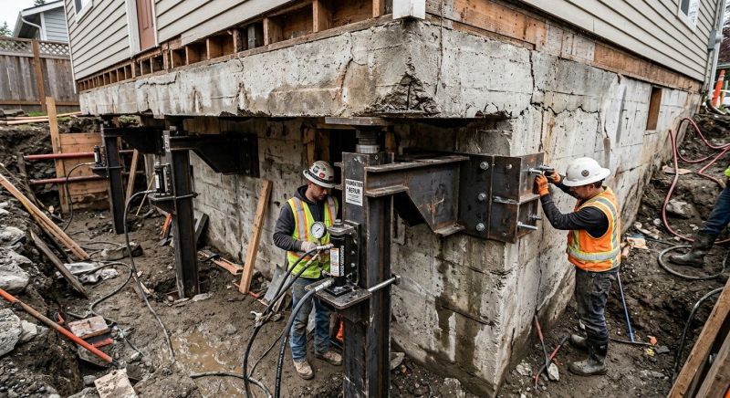 Foundation Lifting in Longmeadow, MA