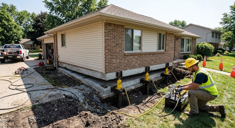 Foundation Lifting in Windsor, CT