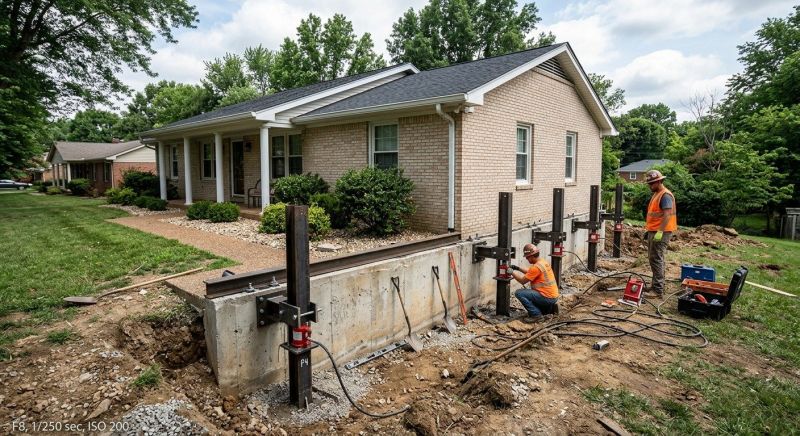 Foundation Pier Leveling in East Hartford, CT