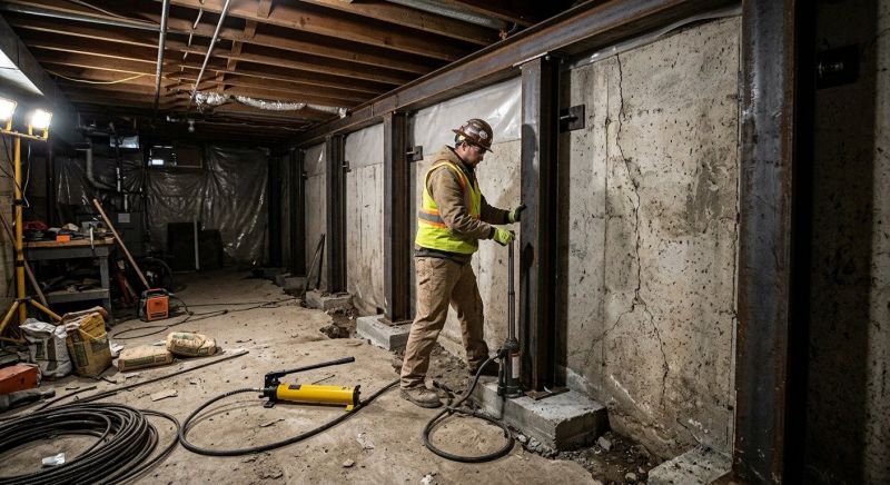 Foundation Stabilizing in East Hampton, CT