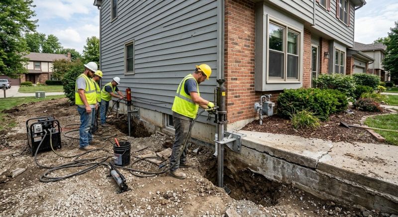 Foundation Stabilizing in Simsbury, CT