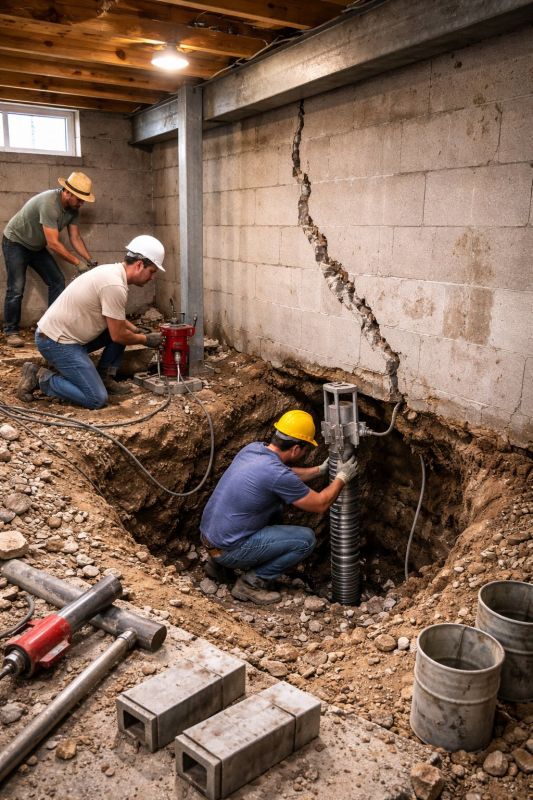 Foundation Structural Repair in Enfield, CT