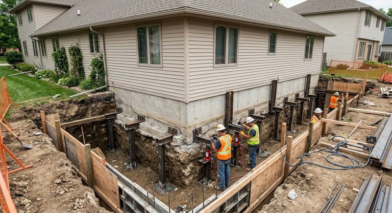 Foundation Underpinning in East Hartford, CT