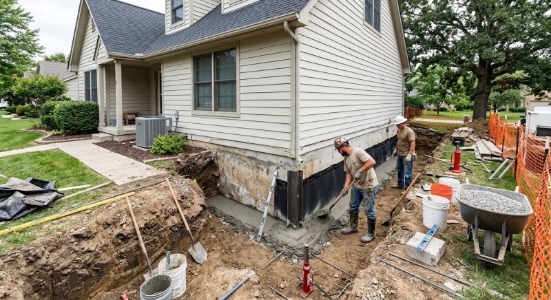 House Foundation Repair in West Suffield, CT