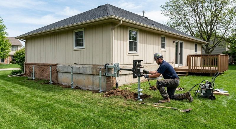 Settling Foundation Service in Tolland, CT