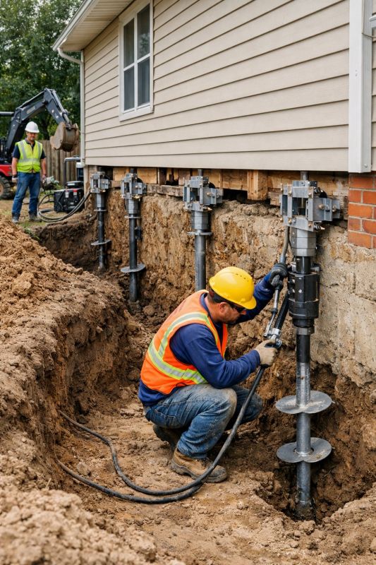 Sinking Foundation Lifting in East Hartford, CT