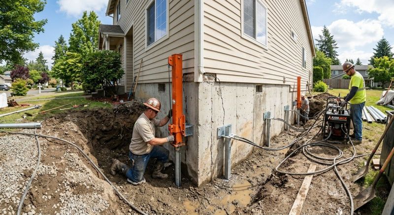 Sinking Foundation Repair in Cromwell, CT