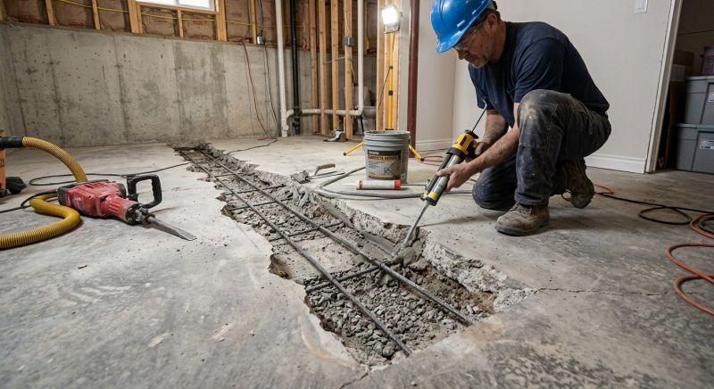 Slab Foundation Repair in East Hartford, CT