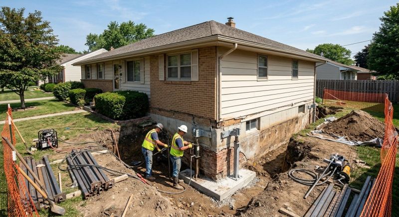 Structural Foundation Repair in South Glastonbury, CT