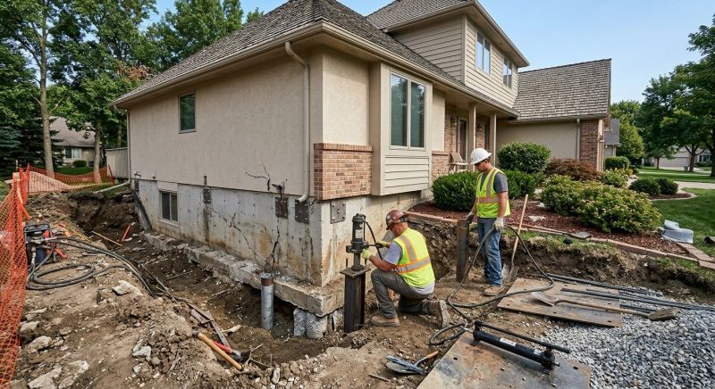 Structural Foundation Repair in West Suffield, CT