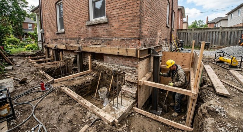 Structural Underpinning in East Hartford, CT